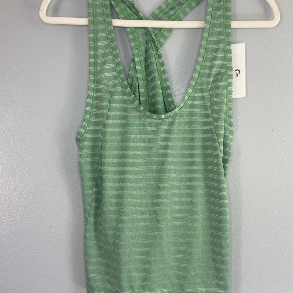 ZYIA Mint Striped‎ Women's Tank Top